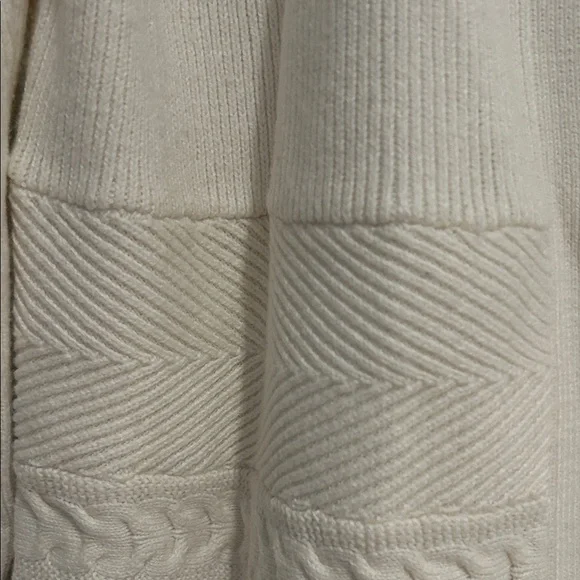 White House Black Market Cream Textured Cardigan - Picture 7 of 9